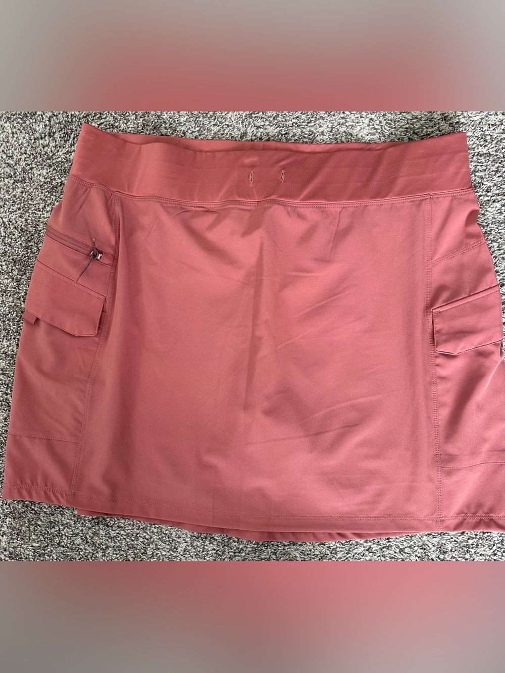 Gerry Weber Coral Pink Athleisure Skirt with Utility Pockets